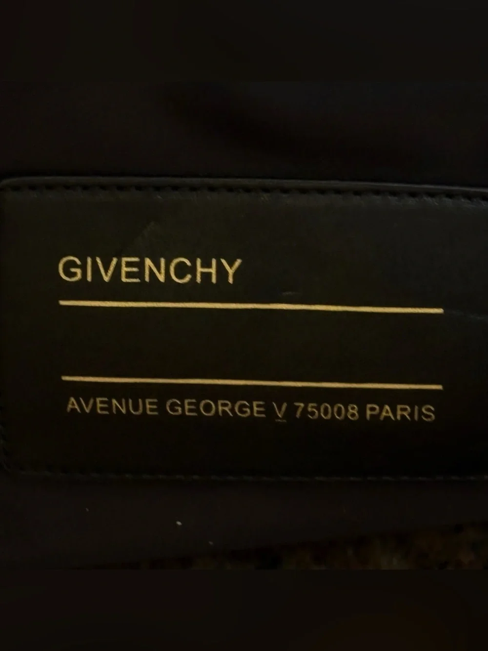 Givenchy black nylon logo backpack